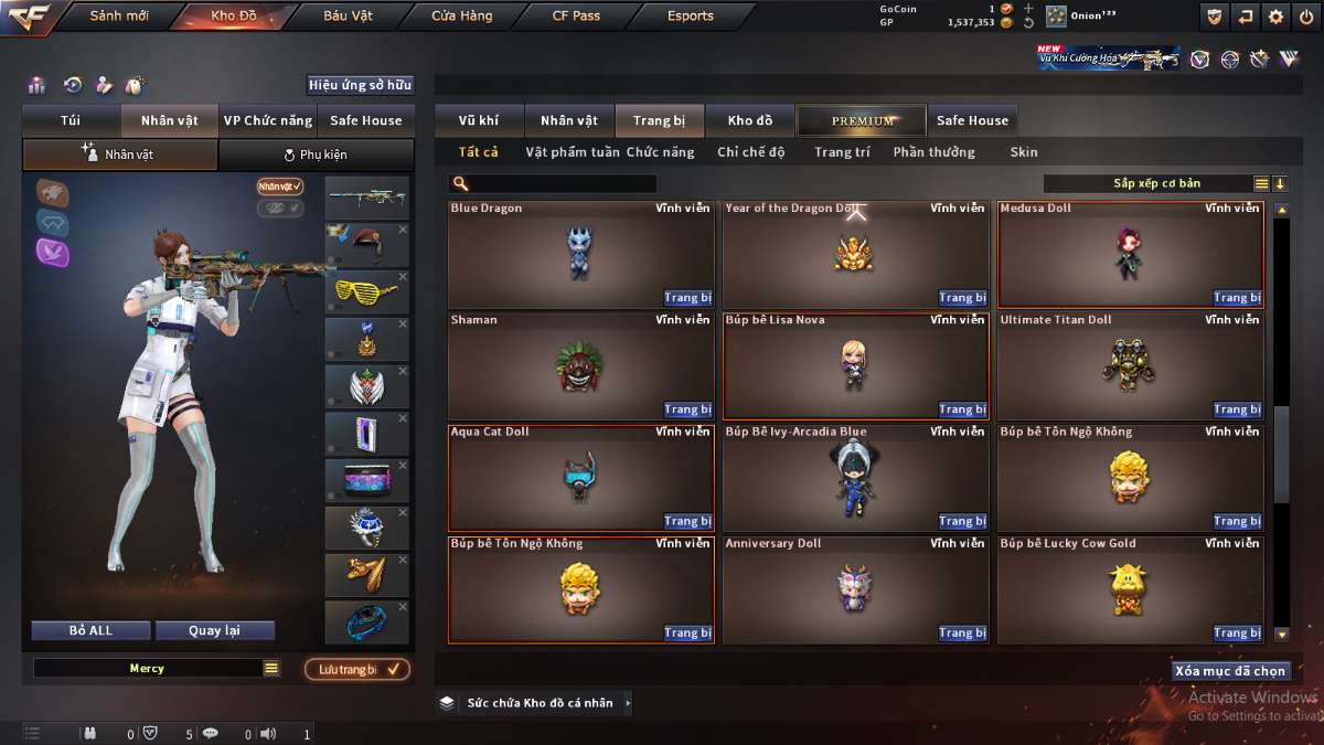 shop acc cf uy tin gia re